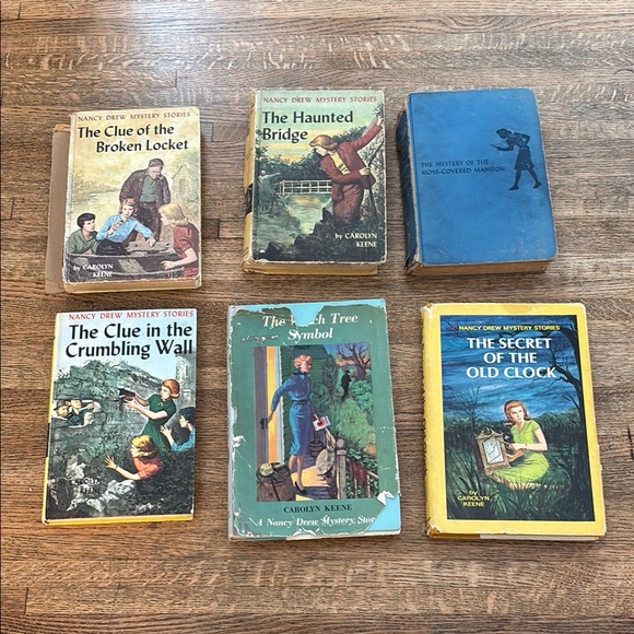 Vintage Nancy Drew Mystery Book Set  of Six. 1934-1959 - Picture 1 of 16